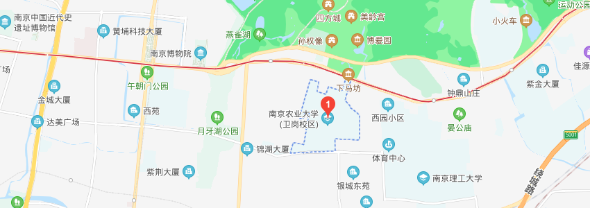 南京农业大学学校地图