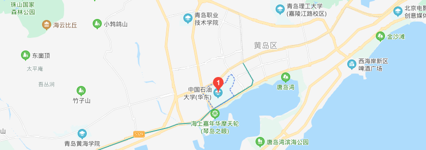 中国石油大学(华东)学校地图