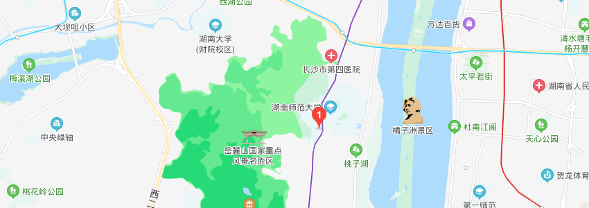 湖南师范大学学校地图