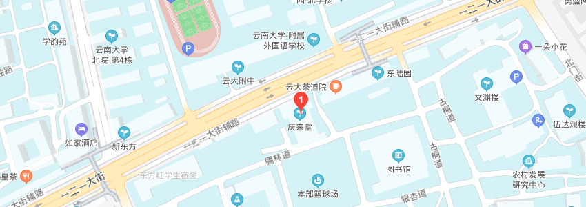 云南大学学校地图