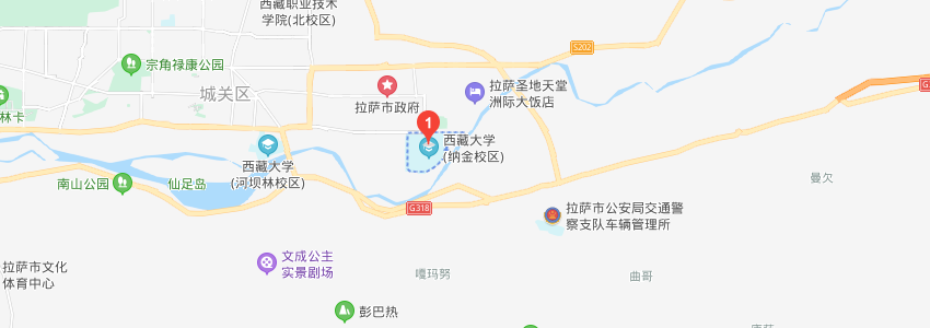 西藏大学学校地图
