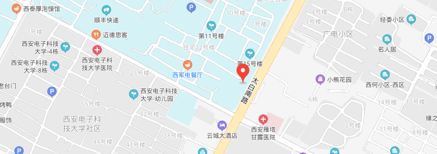 西安电子科技大学学校地图