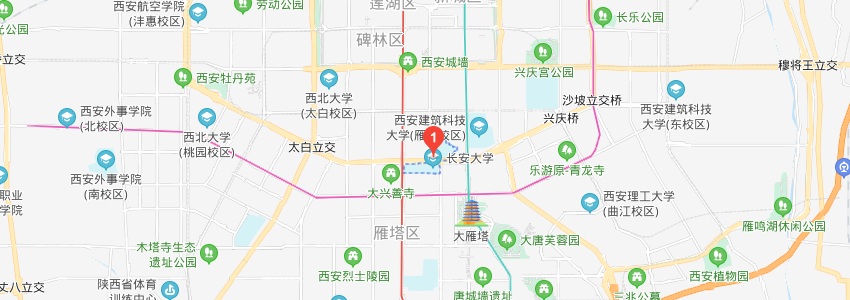 长安大学学校地图