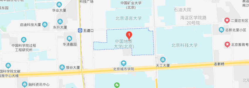 中国地质大学(北京)学校地图