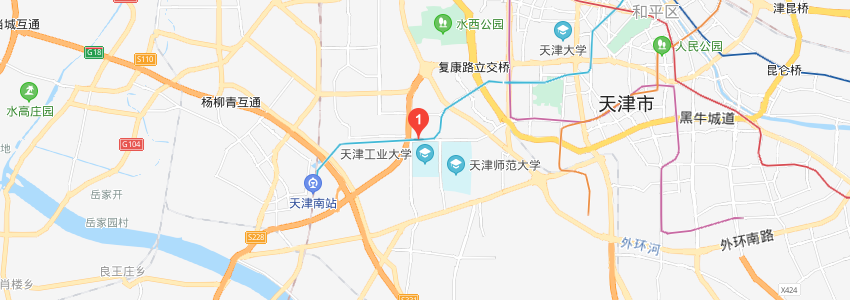天津工业大学学校地图