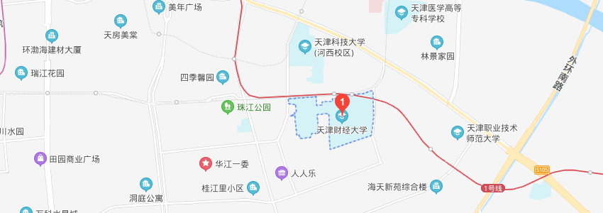 天津财经大学学校地图