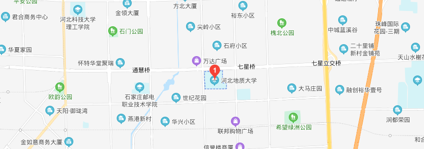 河北地质大学学校地图