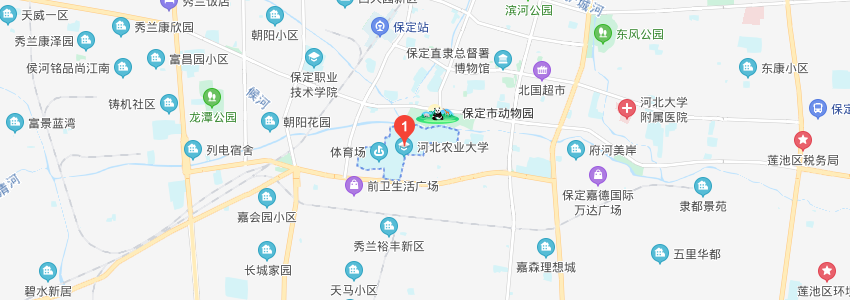 河北农业大学学校地图