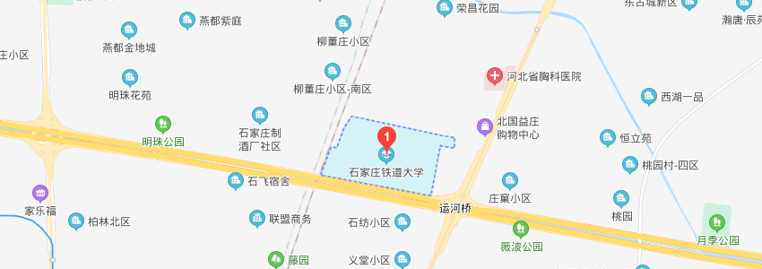 石家庄铁道大学学校地图