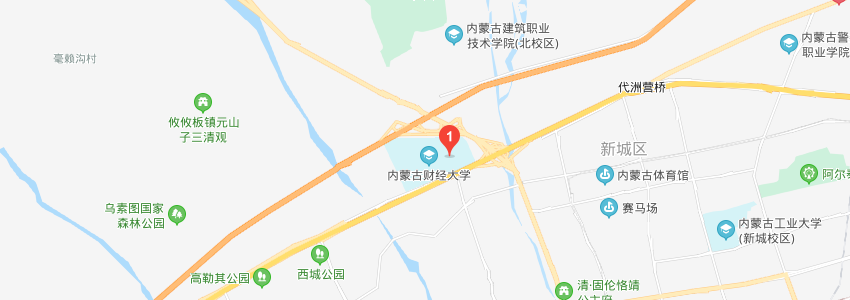 内蒙古财经大学学校地图