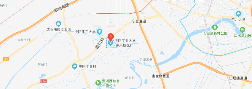 沈阳工业大学学校地图
