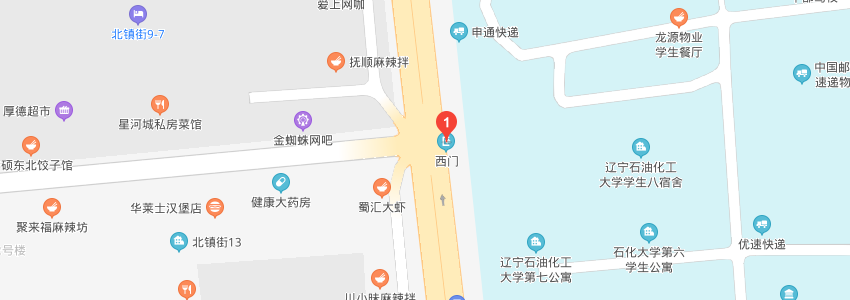 辽宁石油化工大学学校地图