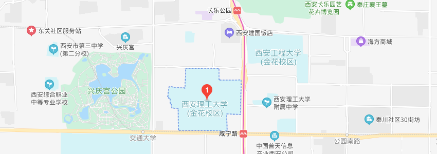 西安理工大学学校地图