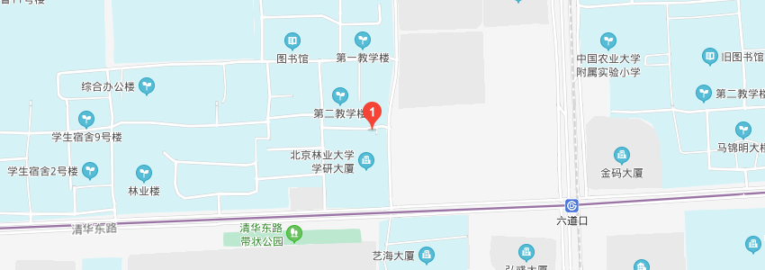 北京林业大学学校地图
