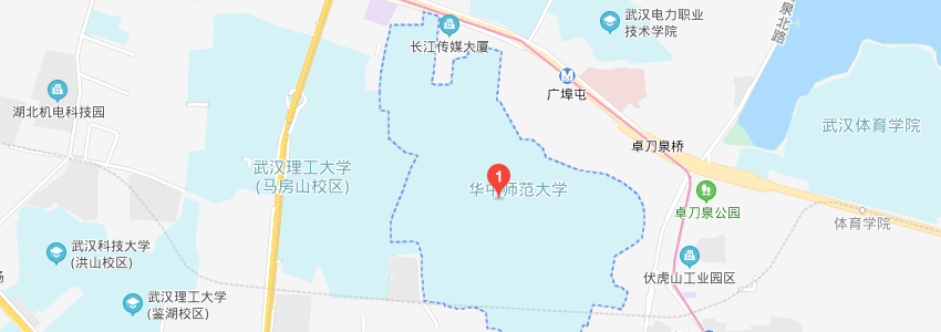 华中师范大学学校地图