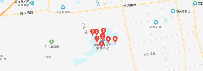 青岛科技大学学校地图