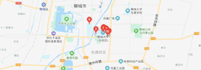 聊城大学学校地图