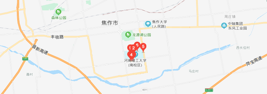 河南理工大学地图图片