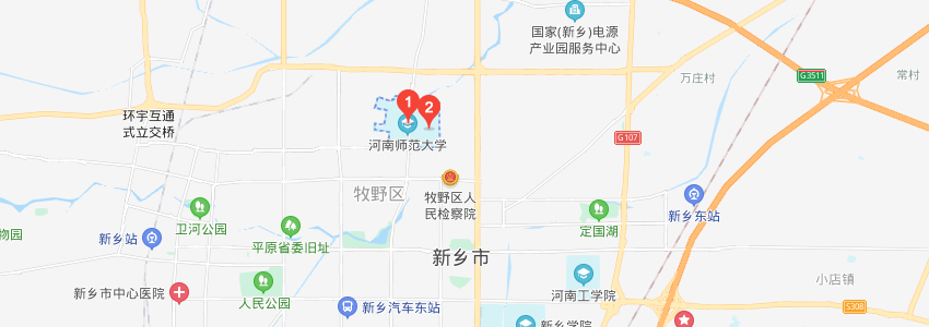 河南师范大学学校地图