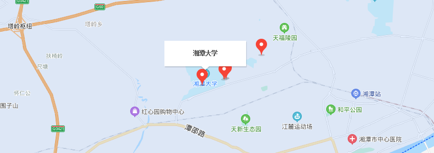 湘潭大学学校地图