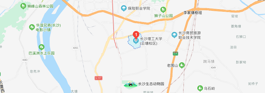 长沙理工大学学校地图