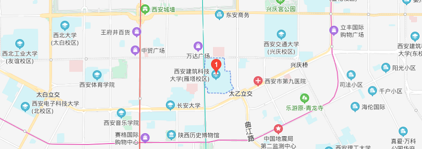 西安建筑科技大学学校地图