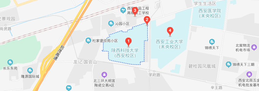 陕西科技大学学校地图