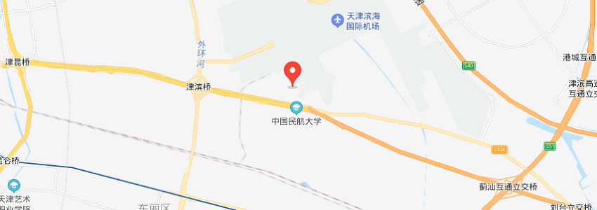 中国民航大学学校地图