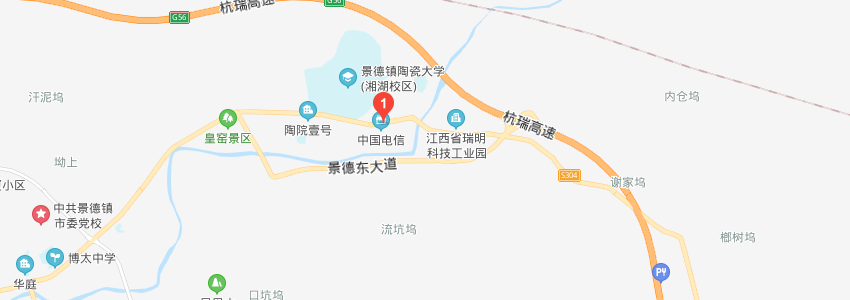 景德镇学院校内地图图片