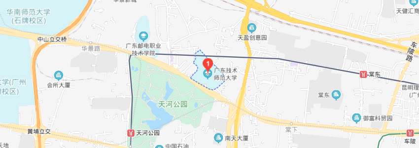 广东技术师范大学学校地图