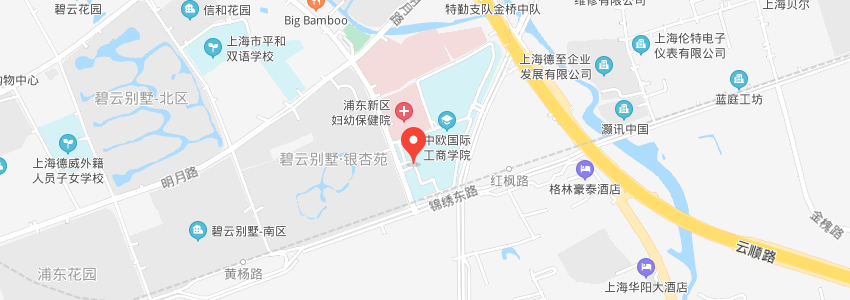 中欧国际工商学院学校地图