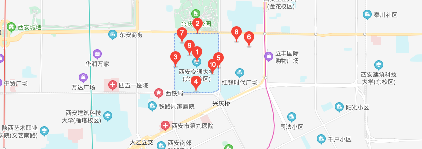 陕西工商管理硕士学院学校地图