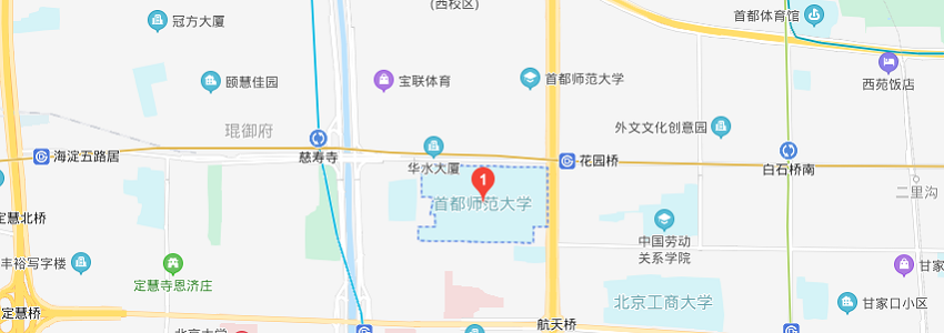 首都师范大学学校地图