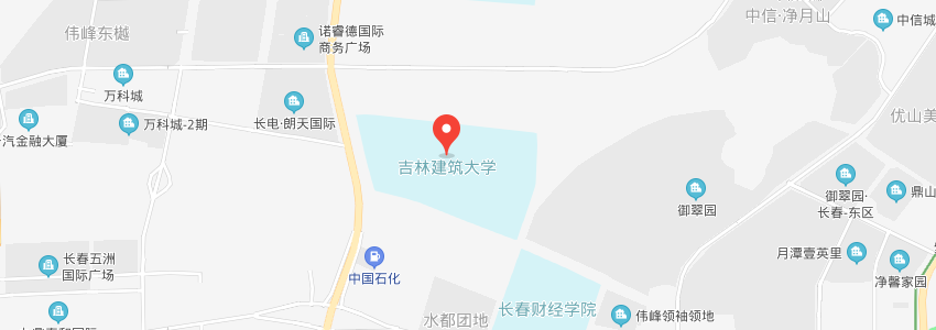 吉林建筑大学位置地图图片