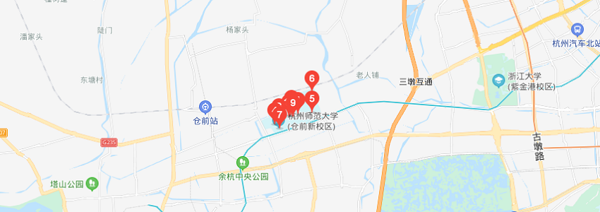 杭州师范大学学校地图