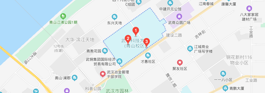 武汉科技大学学校地图