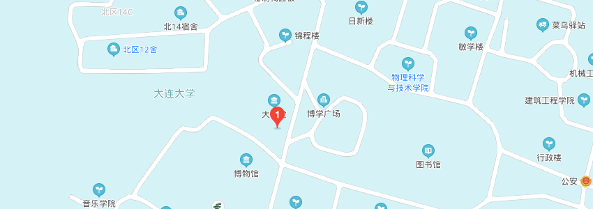 大连大学学校地图