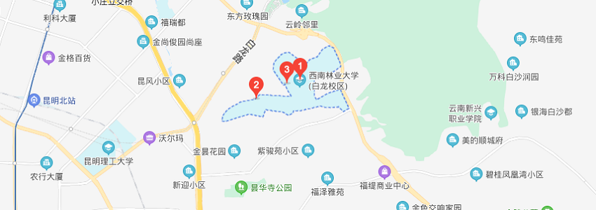 西南林业大学学校地图