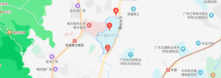 南方医科大学学校地图