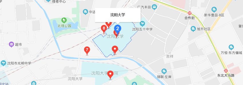 沈阳大学学校地图