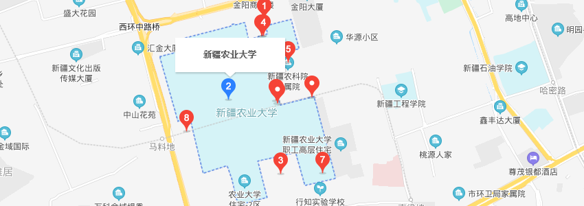 新疆农业大学学校地图