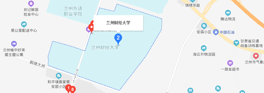 兰州财经大学学校地图