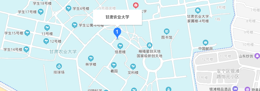 甘肃农业大学学校地图