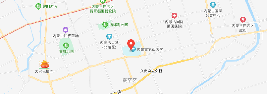 内蒙古农业大学学校地图