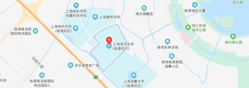 上海海洋大学地图高清图片