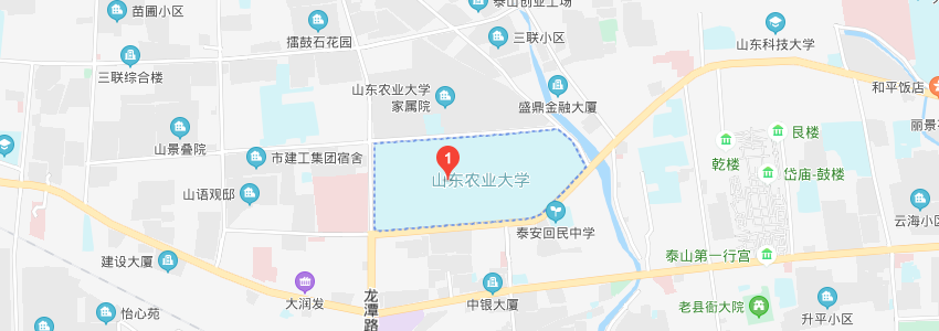 山东农业大学学校地图