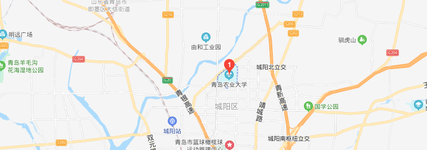 青岛农业大学学校地图