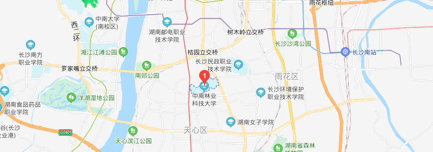 中南林业科技大学学校地图