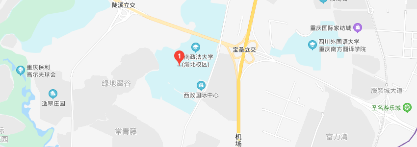 西南政法大学学校地图