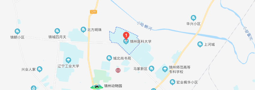 锦州医科大学学校地图
